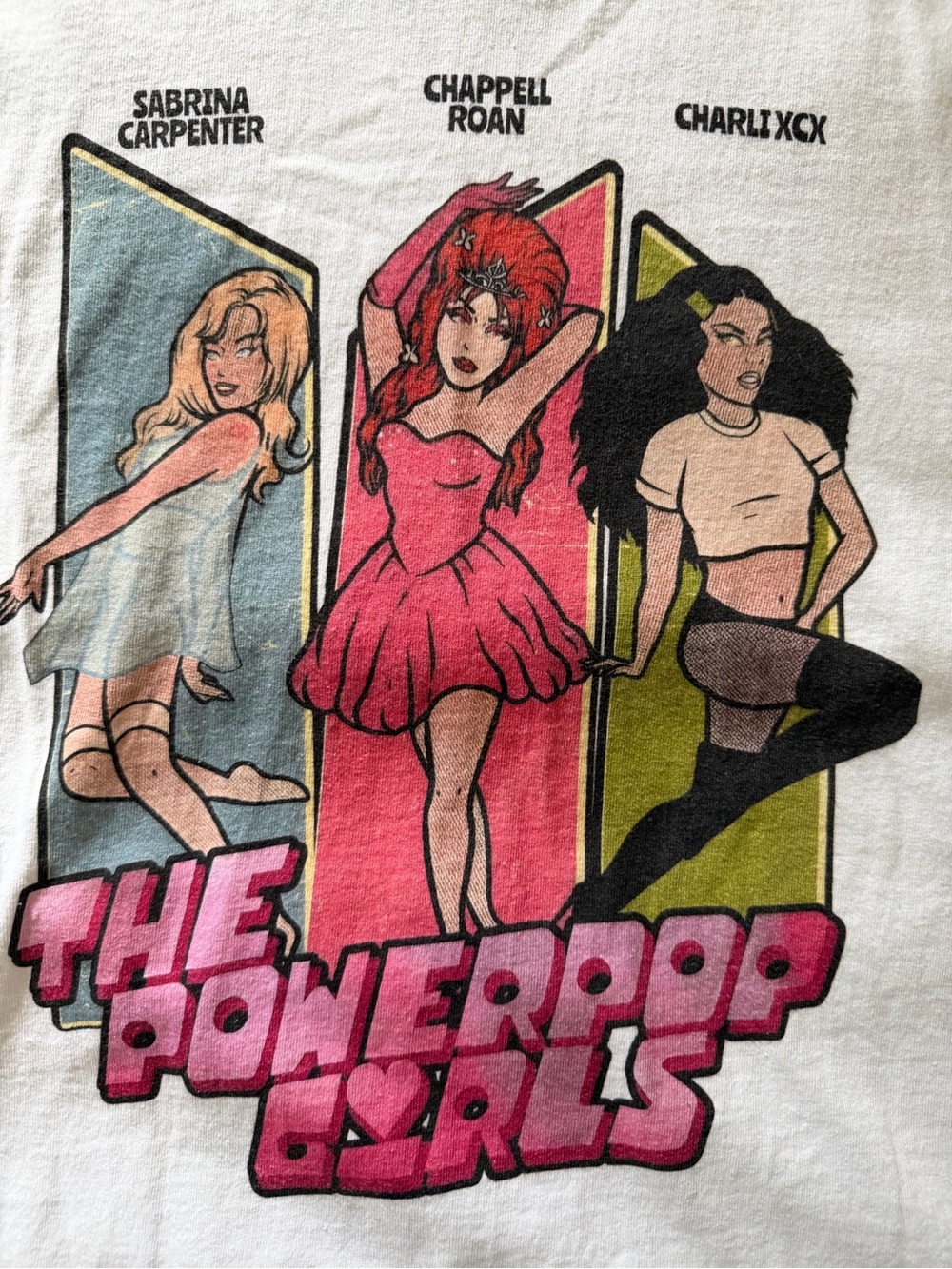 Sabrina Carpenter, Chappell Roan, Charli XCX Tshirt